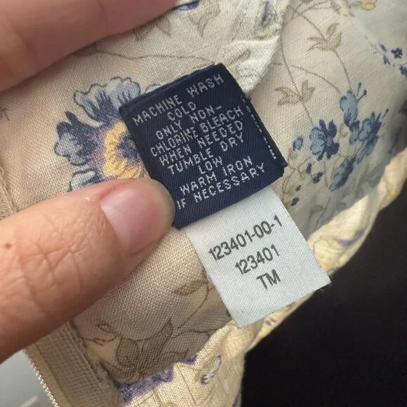 Gap Vintage Dress 100% Linen Floral Size 4 Y2K Cottagecore - Picture 8 of 8